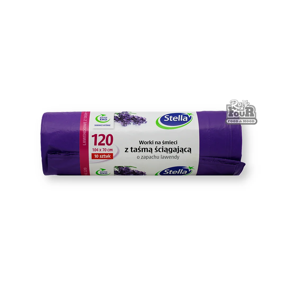 Garbage bags with tie handles "Stella" 10pcs 120l
